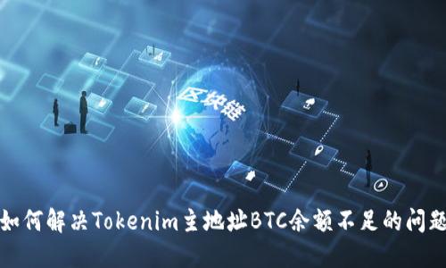 如何解决Tokenim主地址BTC余额不足的问题