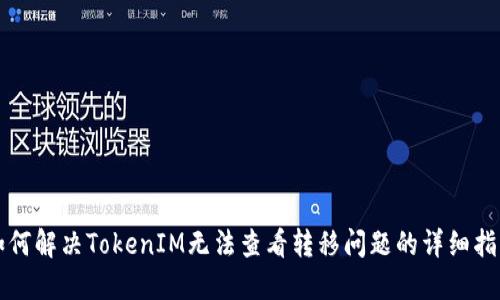 如何解决TokenIM无法查看转移问题的详细指南